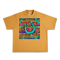 Peanut Butter Western Horseshoe And Arrow With Leopard And Serape Seamless Pattern Urban Heavy Tee - BundleAndBundleShop
