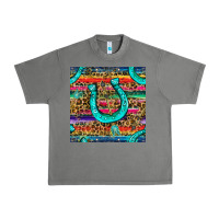 Tornado Western Horseshoe And Arrow With Leopard And Serape Seamless Pattern Urban Heavy Tee - BundleAndBundleShop