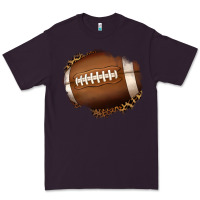 Plum leopard american football patch Premium Tee - Jasminsmagicworld