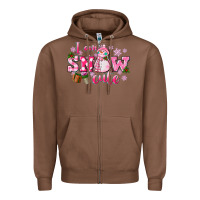 Chestnut i am snow cute Zipper Hoodie - CowGirlArtShop