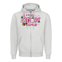 Dove Grey i am snow cute Zipper Hoodie - CowGirlArtShop