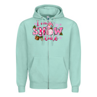 Seafoam i am snow cute Zipper Hoodie - CowGirlArtShop