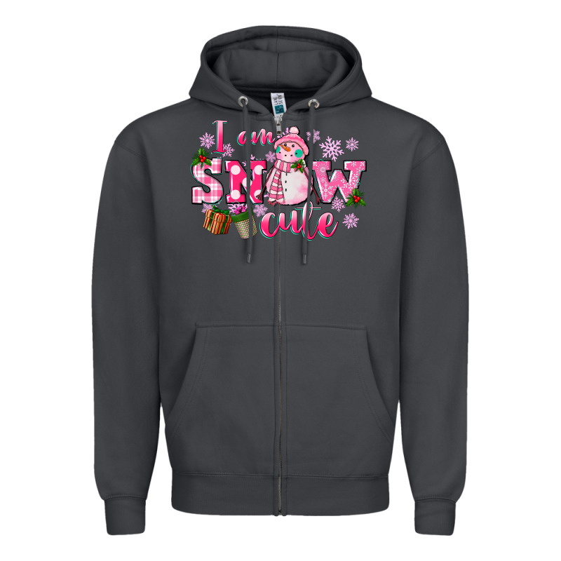 I Am Snow Cute Zipper Hoodie by CowGirlArtShop | Teevron