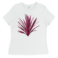 White Pink Cordyline Ladies Tee - LillyAllenDesigns