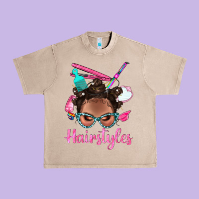 Afro Bantu Knots Hairstyles Messy Bun With Clasp Bbs Urban Heavy Tee Designed By Bundleandbundleshop