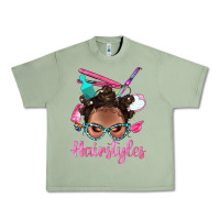 Oil Green Afro Bantu Knots Hairstyles Messy Bun With Clasp Bbs Urban Heavy Tee - BundleAndBundleShop