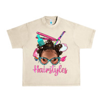 Sandshell Afro Bantu Knots Hairstyles Messy Bun With Clasp Bbs Urban Heavy Tee - BundleAndBundleShop