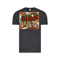 Vintage Black Baseball Dad Tumbler Vintage Tee - BundleAndBundleShop