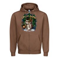 Chestnut let it snow Zipper Hoodie - CowGirlArtShop