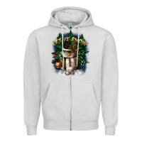 Dove Grey let it snow Zipper Hoodie - CowGirlArtShop