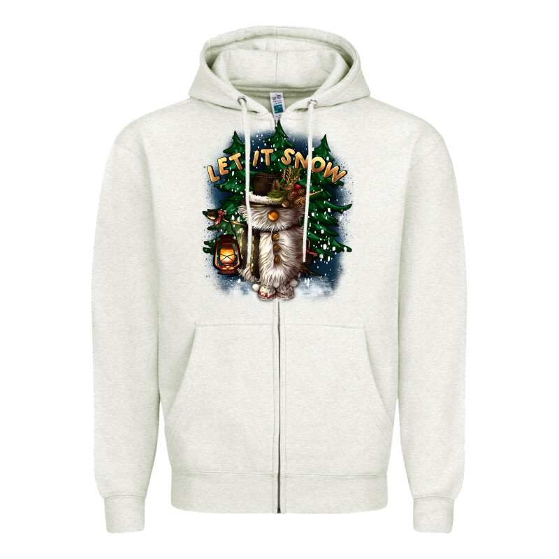 Let It Snow Zipper Hoodie by CowGirlArtShop | Teevron