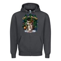 Smoke let it snow Zipper Hoodie - CowGirlArtShop