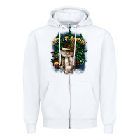 White let it snow Zipper Hoodie - CowGirlArtShop