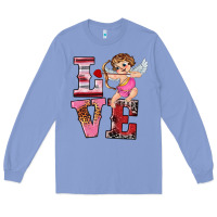 Colony Blue valentine's day cupid love Long Sleeve Tee - RanaPortraitStore