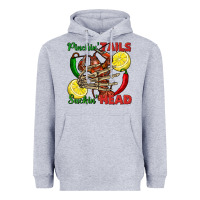 Heather Grey Pinchin' tails suckin' head crawfish Heavyweight Hoodie - FaDigitalArtStudio
