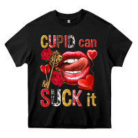 Black cupid can suck it Heavy Core Tee - NancyCooperArtShop
