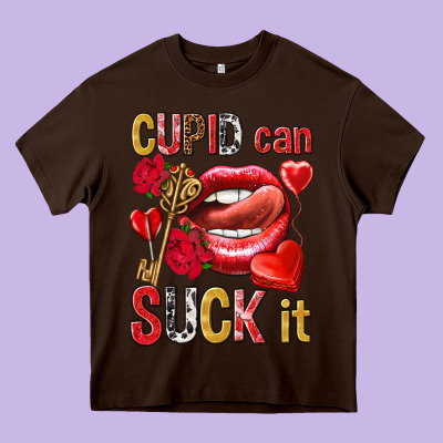 Cupid Can Suck It Heavy Core Tee Designed By Nancycooperartshop