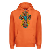 Gemstone Sunflower Leopard Cross Premium Hoodie | Teevron