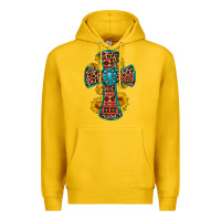 Lemon gemstone sunflower leopard cross Premium Hoodie - OliviaCreatesArt