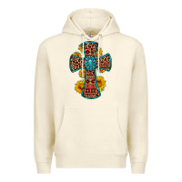 Sandshell gemstone sunflower leopard cross Premium Hoodie - OliviaCreatesArt