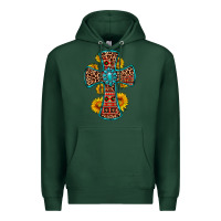 Sports Green gemstone sunflower leopard cross Premium Hoodie - OliviaCreatesArt