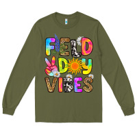Army Green field day vibes Long Sleeve Tee - RanaPortraitStore