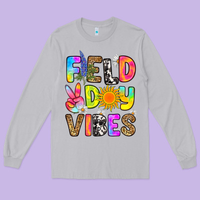 Field Day Vibes Long Sleeve Tee Designed By Ranaportraitstore