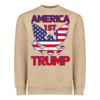 Mushroom Trump America First Eagle Heavyweight Sweatshirt - Bettercallsaul