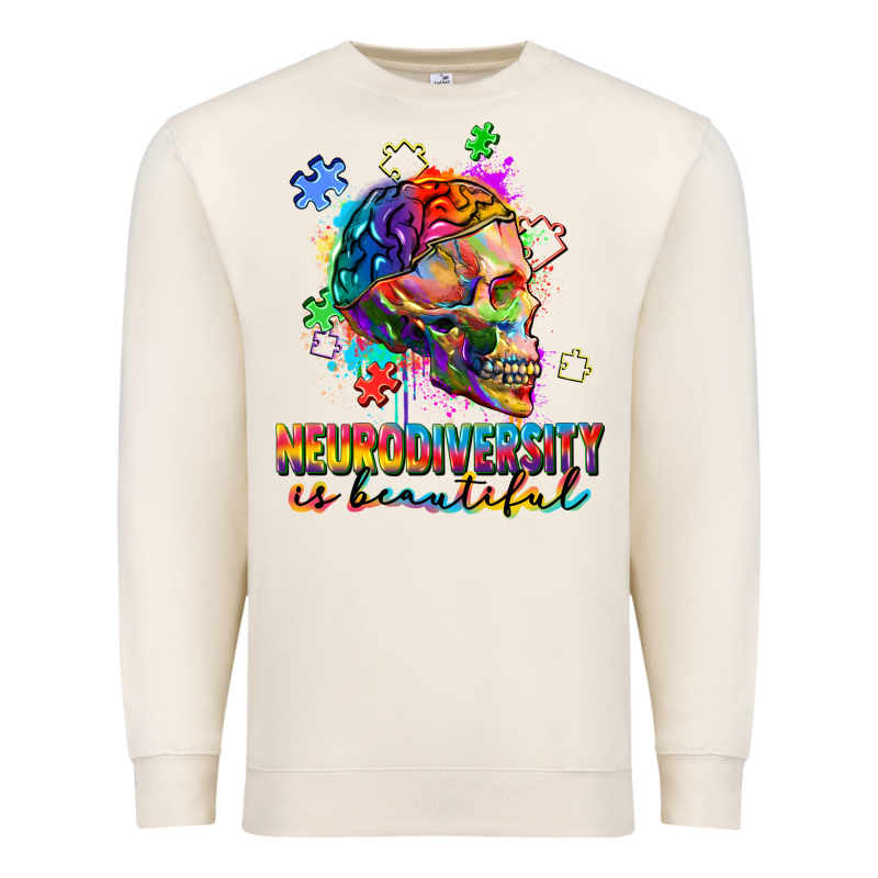 Neurodiversity Is Beautiful Premium Sweatshirt by FaDigitalArtStudio | Teevron