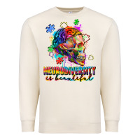 Sandshell Neurodiversity is beautiful Premium Sweatshirt - FaDigitalArtStudio