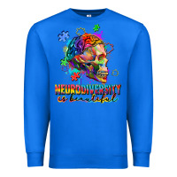 True Royal Neurodiversity is beautiful Premium Sweatshirt - FaDigitalArtStudio