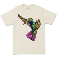 Bone Flying Ruby Throated Hummingbird Premium Tee - LillyAllenDesigns