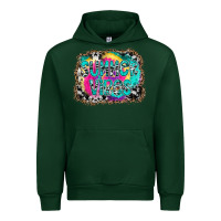 Forest Green Summer Vibes Urban Hoodie - CowhideDigitalArt