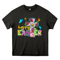 Asphalt happy easter cross Heavy Core Tee - BarkalooDesign