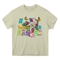 Mossy happy easter cross Heavy Core Tee - BarkalooDesign