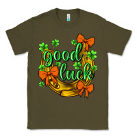 Army Green St.Patrick's Good Luck Classic Tee - BundleAndBundleShop
