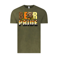 Vintage Olive Western Bear Pride LGBTQ+ Vintage Tee - BundleAndBundleShop