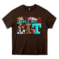 Chocolate Brown valentines day lets get lit Heavy Core Tee - AdoDesignShop