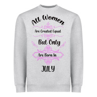 All Women Are Created Equal But Only The Smartest Are Born In July Bla Heavyweight Sweatshirt | Teevron