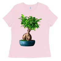 Bubblegum Pink Ficus Ginsenge Ladies Tee - LillyAllenDesigns