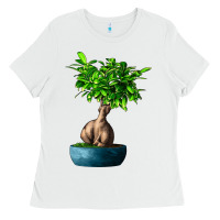 White Ficus Ginsenge Ladies Tee - LillyAllenDesigns