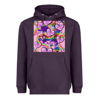 Plum pride heart seamless pattern Heavyweight Hoodie - FaDigitalArtStudio