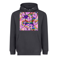 Smoke pride heart seamless pattern Heavyweight Hoodie - FaDigitalArtStudio