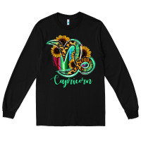 Black Capricorn Zodiac Long Sleeve Tee - Bettercallsaul