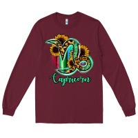 Burgundy Capricorn Zodiac Long Sleeve Tee - Bettercallsaul