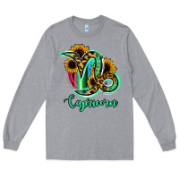 Heather Grey Capricorn Zodiac Long Sleeve Tee - Bettercallsaul