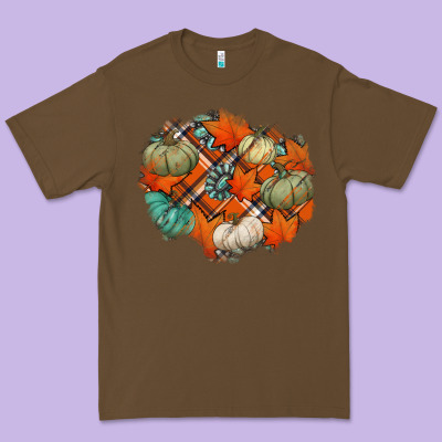 Fall Autumn Patches Premium Tee Designed By Jasminsmagicworld