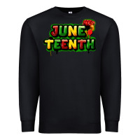 Black Juneteenth Premium Sweatshirt - FaDigitalArtStudio