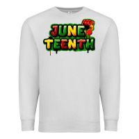 Dove Grey Juneteenth Premium Sweatshirt - FaDigitalArtStudio