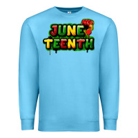 Ocean Blue Juneteenth Premium Sweatshirt - FaDigitalArtStudio